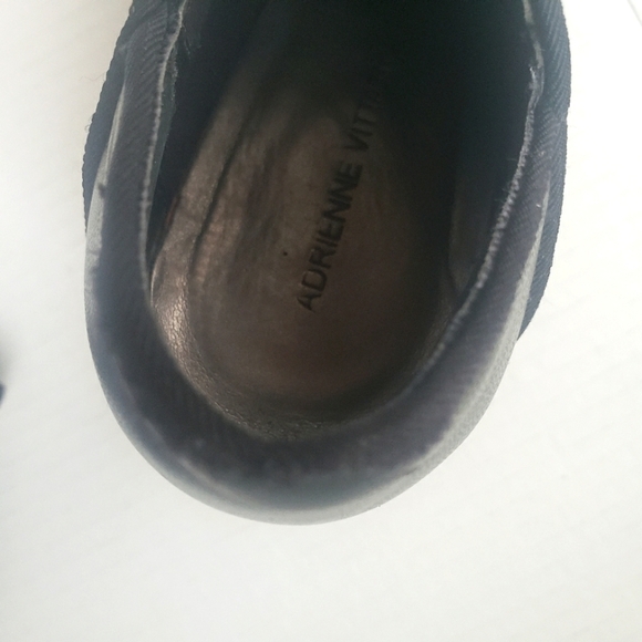 ADRIENNE VITTADINI BOOTIE STYLE HEEL SHOE BLACK LEATHER SIZE 8M - Picture 8 of 15